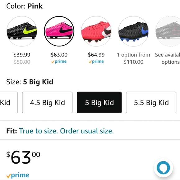 Nike Unisex Kid's Junior Legend 8 Club Fg/Mg Soccer Shoe Cleats - Picture 11 of 16